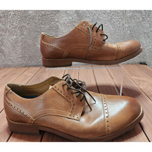 Nunn Bush Men’s Brown Leather Middleton Oxford Shoes 84779-221 Size‎ 10 W WIDE